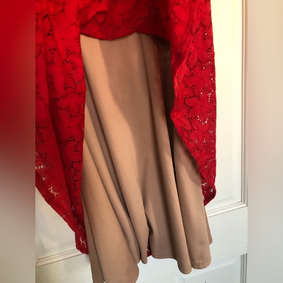 Muse red floral party dress- great condition! - Picture 10 of 10